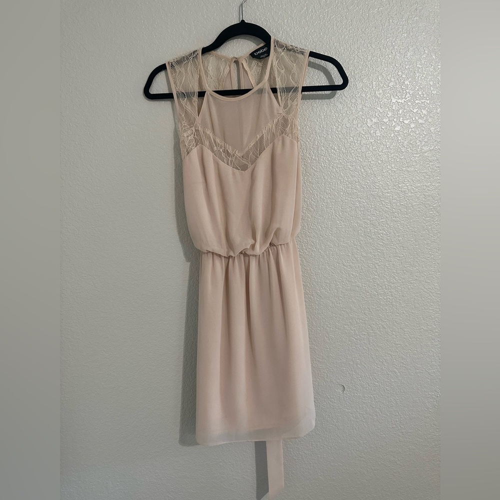 Blush pink laced dress